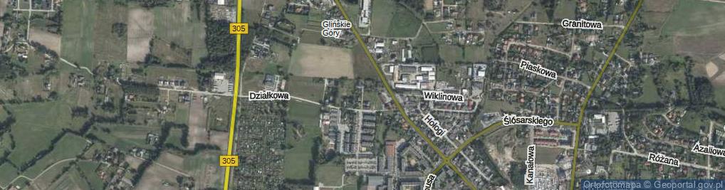 Zdjęcie satelitarne Zielona ul.